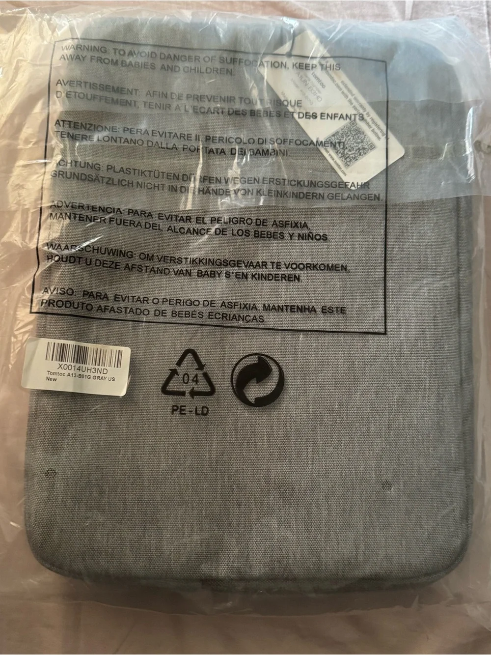 Tomtoc new grey iPad case
